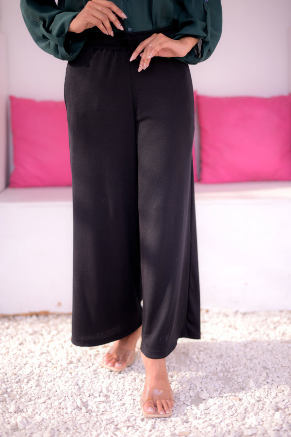 Classic Black Flapper Trousers | Stitched - 1 Piece | Trouser