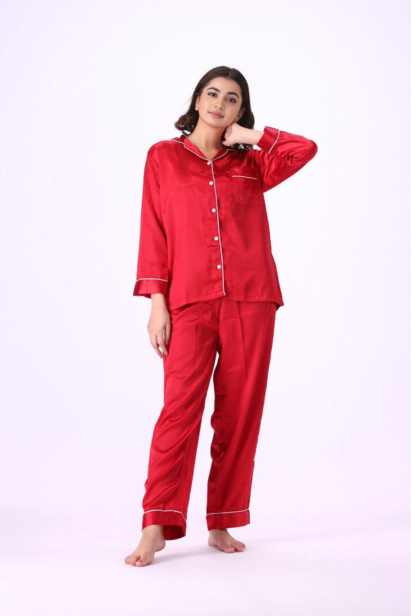 Stay Chic, Stay Cozy - Satin Sleepwear